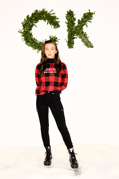 Emma Chamberlain Attends Calvin Klein's Holiday Pajama Party