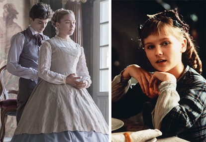 Florence Pugh in 'Little Women' (2019) and Kristen Dunst in 'Little Women' (1994)