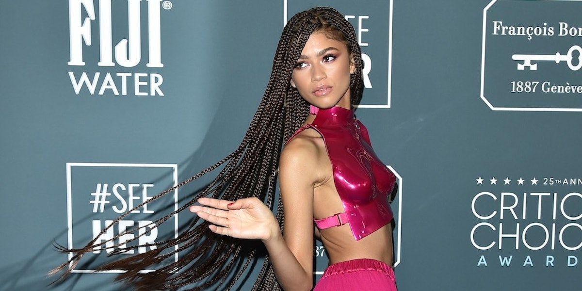 Zendaya's 2020 Critics' Choice Awards Look Was A Tom Ford Breastplate