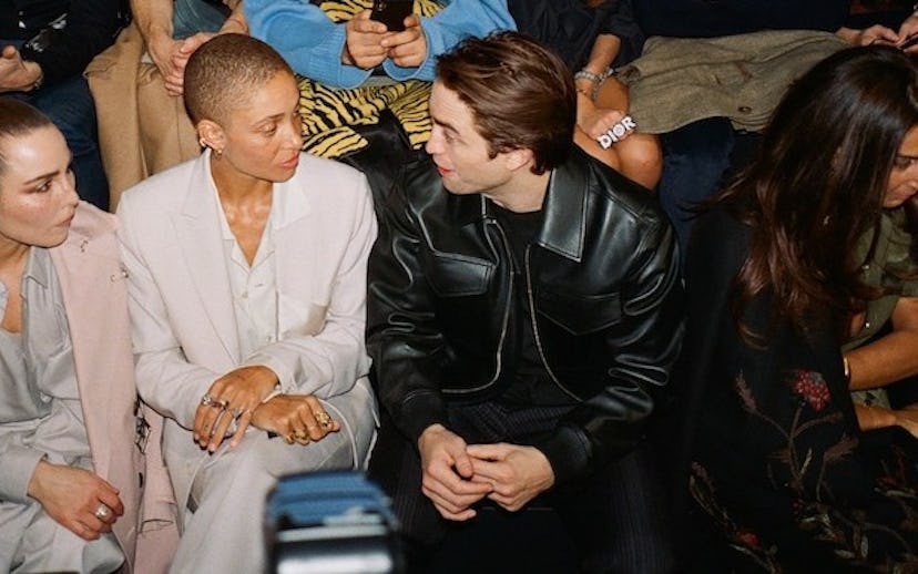 Adwoa Aboah talking to Robert Pattinson
