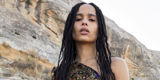 Zoe Kravitz's Saint Laurent Spring 2020 Campaign Sees Her Barefaced