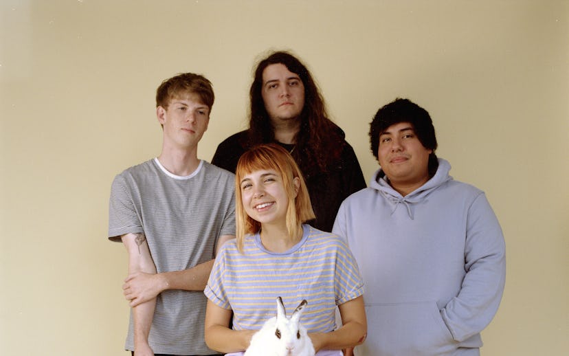 Members of the band ''Beach Bunny'' posing as they're ready for their introduction to the real music...