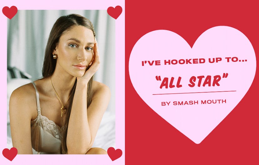 Collage of Niia and an "I'VE HOOKED UP TO... "ALL STAR"" text sign