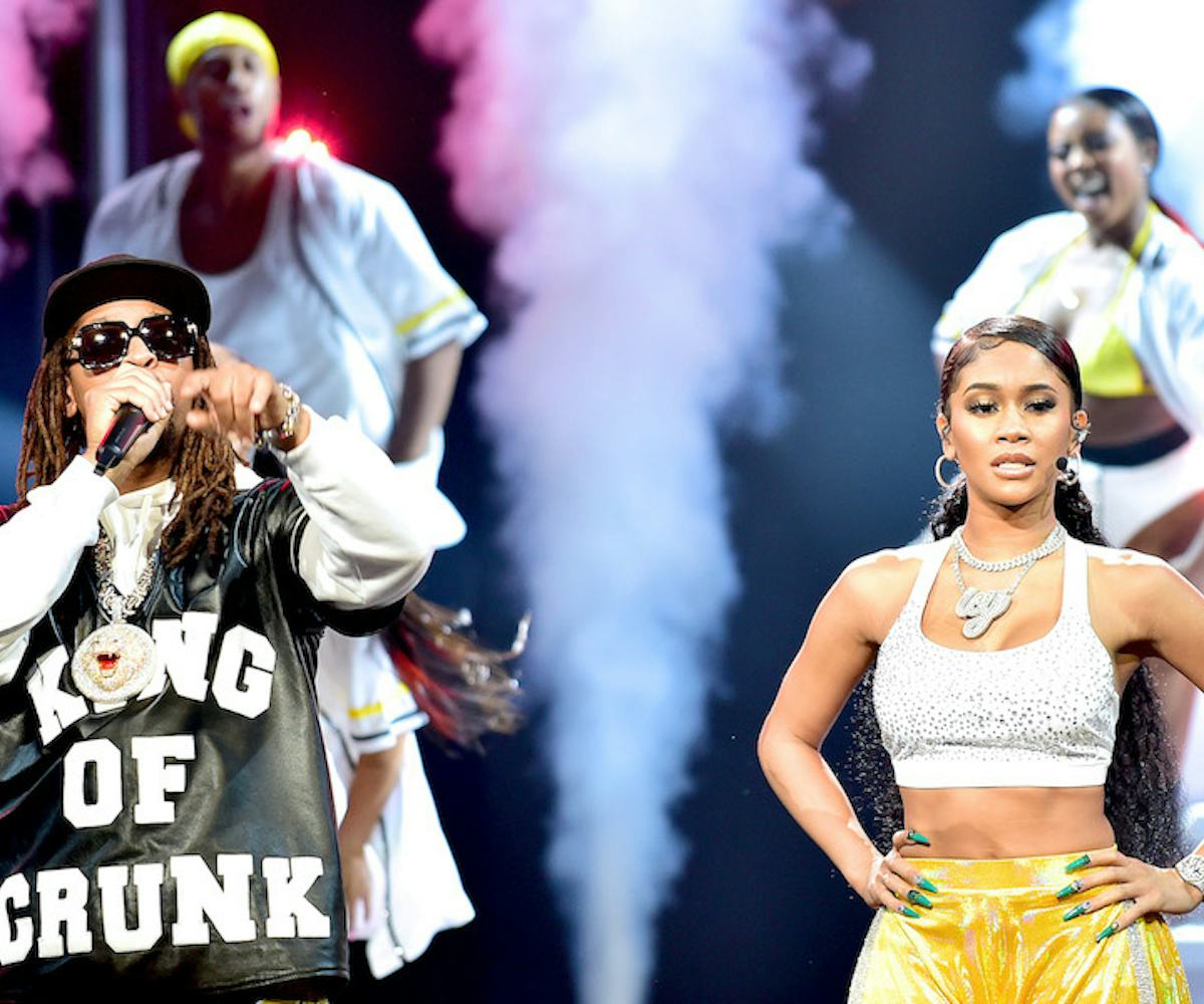 Lil Jon and Saweetie perform together