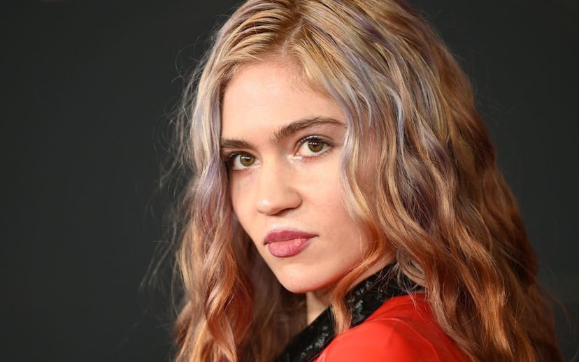 Canadian singer-songwriter Grimes (Claire Elise Boucher) attends the world premiere of "Captain Marv...