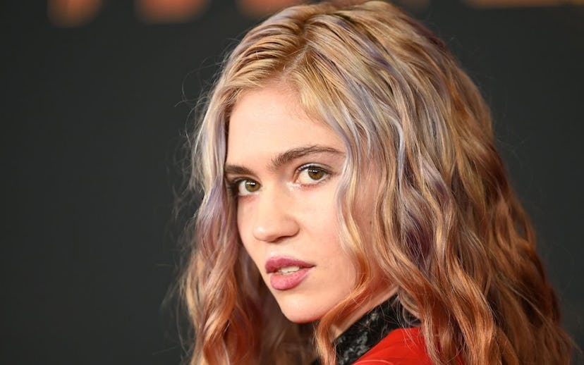Canadian singer-songwriter Grimes (Claire Elise Boucher) attends the world premiere of "Captain Marv...