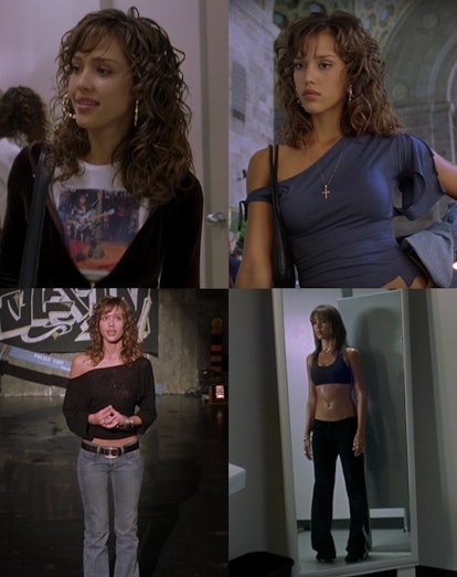 Jessica Alba's outfits in 'Honey.'