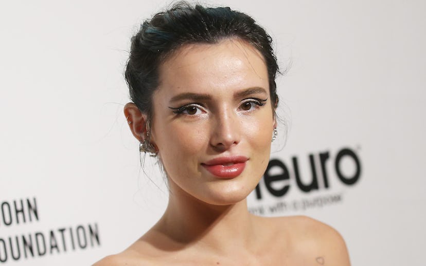 Actress Bella Thorne attends the 28th Annual Elton John AIDS Foundation Academy Awards Viewing Party...