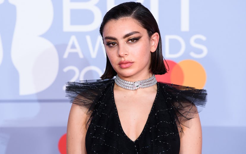Charli XcX attends The BRIT Awards 2020 at The O2 Arena on February 18, 2020 in London, England. 