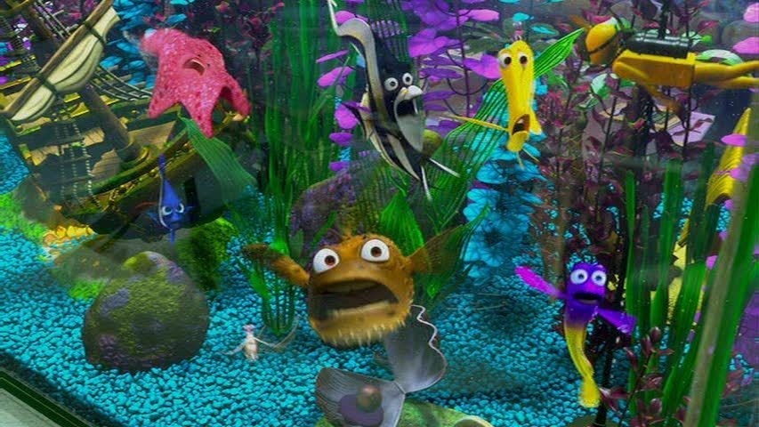 characters in finding nemo fish tank