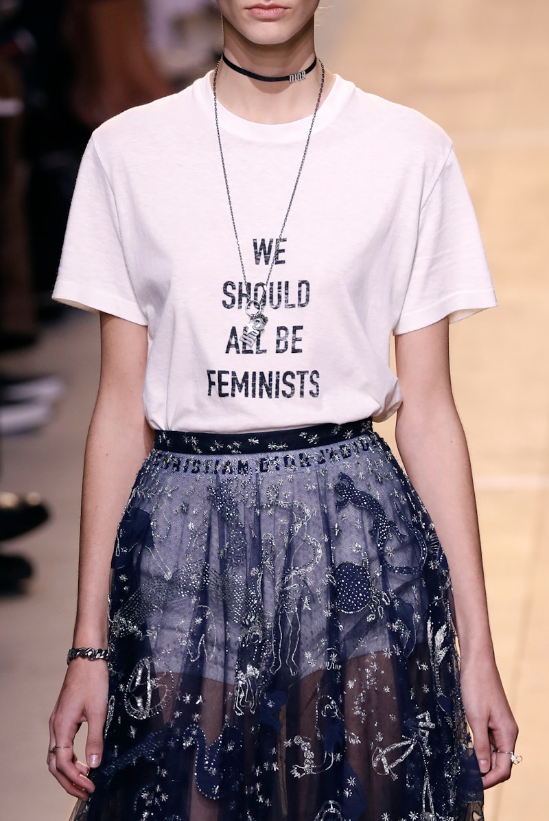 Dior's First Female Designer Included A Feminist T-Shirt On The Runway ...