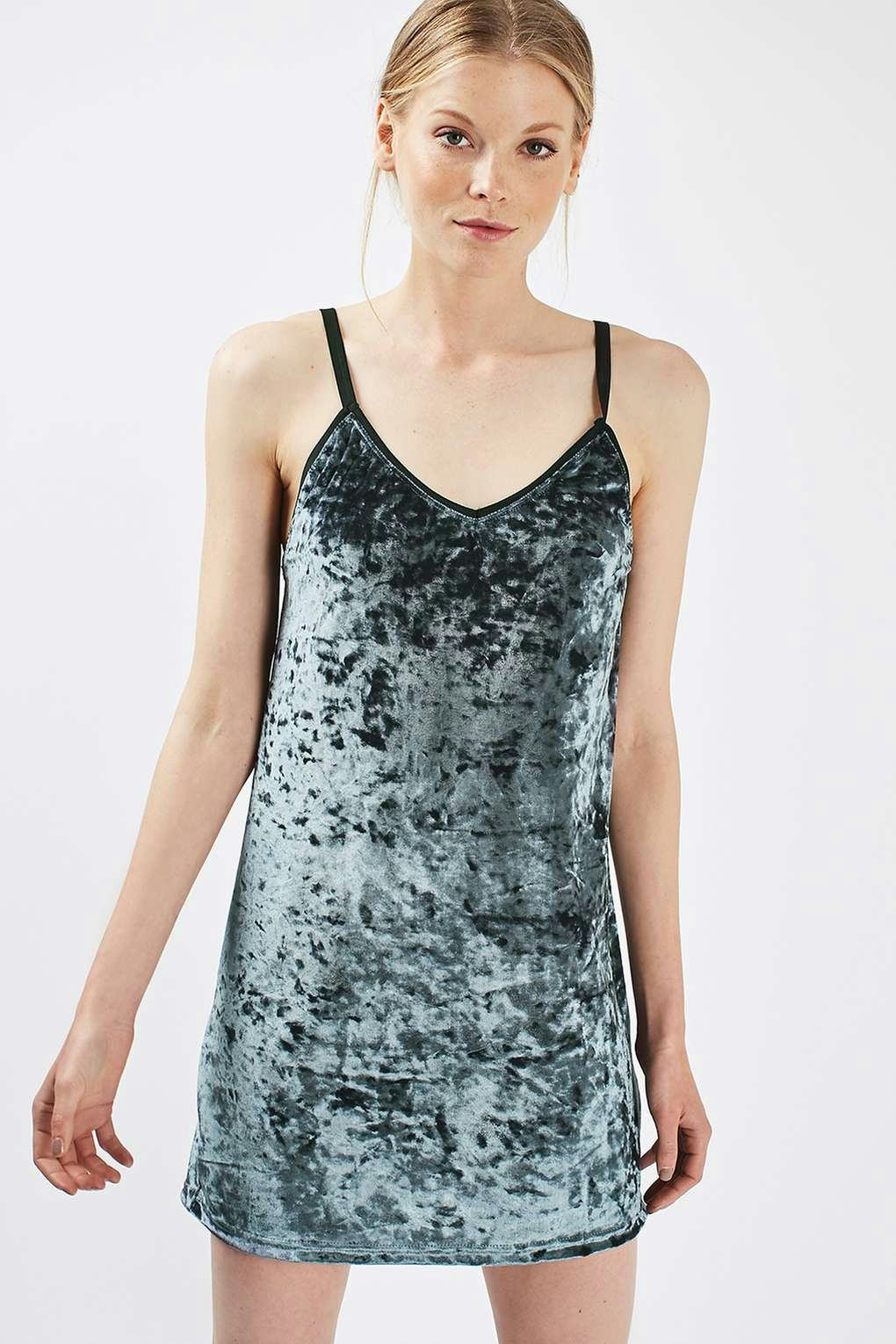 topshop black cami dress