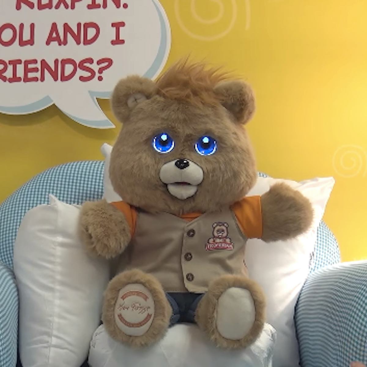 1990 s Teddy achterkant Ruxpin