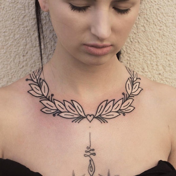 90s Tattoo Choker Necklace or Bracelet  Live By DIY