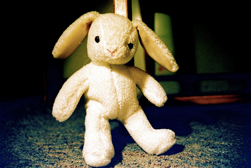 creepy stuffed bunny