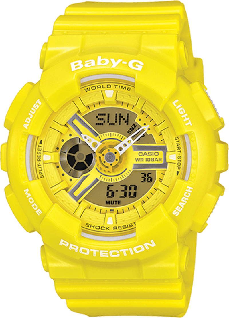 Baby g 2025 transparent gold