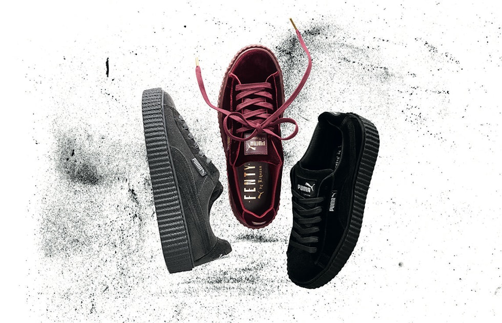 When Are The Rihanna Velvet Puma Fenty Creepers Coming Out? Shop The Luxe Kicks On This — PHOTOS