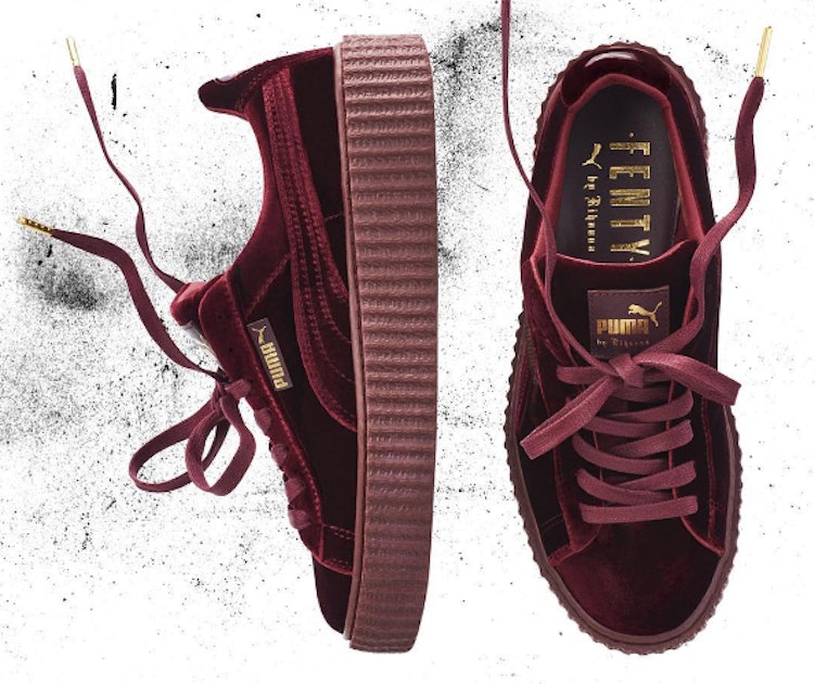 How Much Are The Rihanna Velvet Puma Fenty Creepers? Here's What These Trendy Shoes Cost You