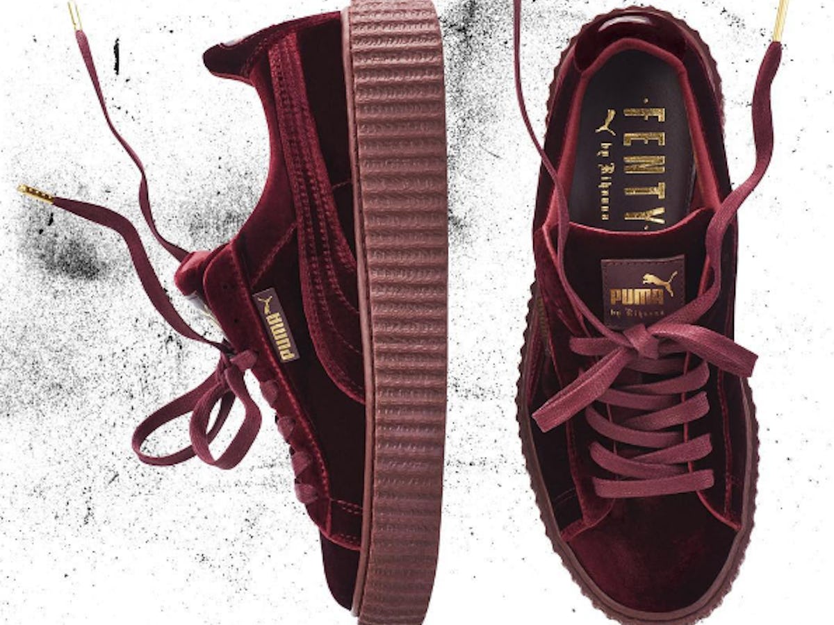 How Much Are The Rihanna Velvet Puma Fenty Creepers Here s What These Trendy Shoes Will Cost You