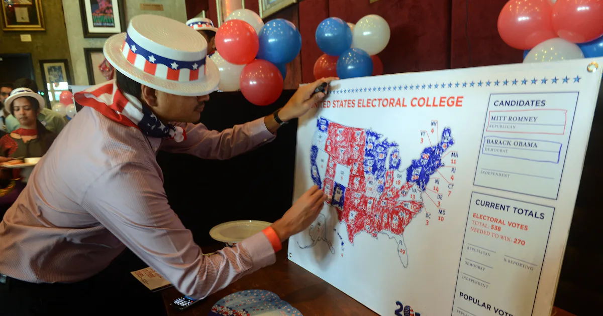 Voting Colors Why Is The Election Map Red & Blue? These Political Colors Are A Lot ...