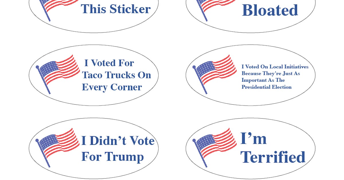 The Funniest I Voted Sticker Memes Because Election Stress Is Real