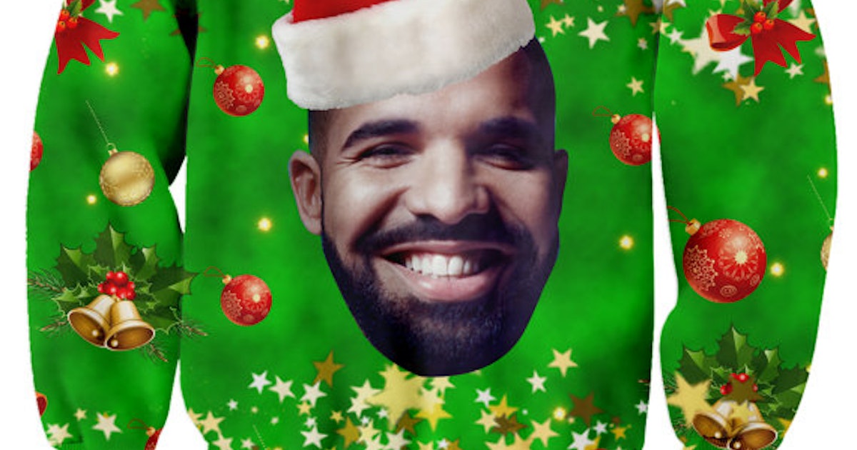 Yelling screaming smudge thecount sad peril 7 Drake Ugly Christmas Sweaters To Bring In The Holidays With Champagne