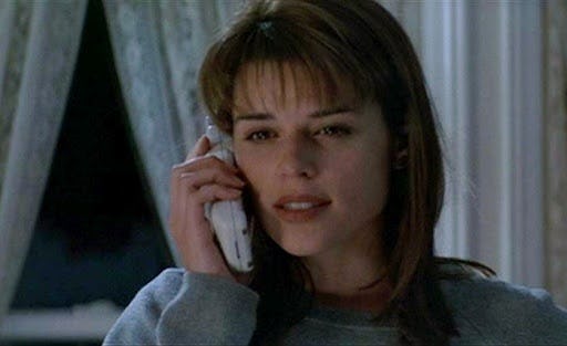 Neve Campbell red hair