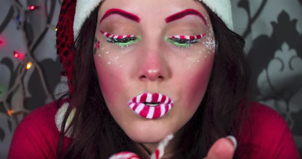 15 Christmas Makeup Tutorials That Celebrate The Kitsch Camp Of The Holiday Videos