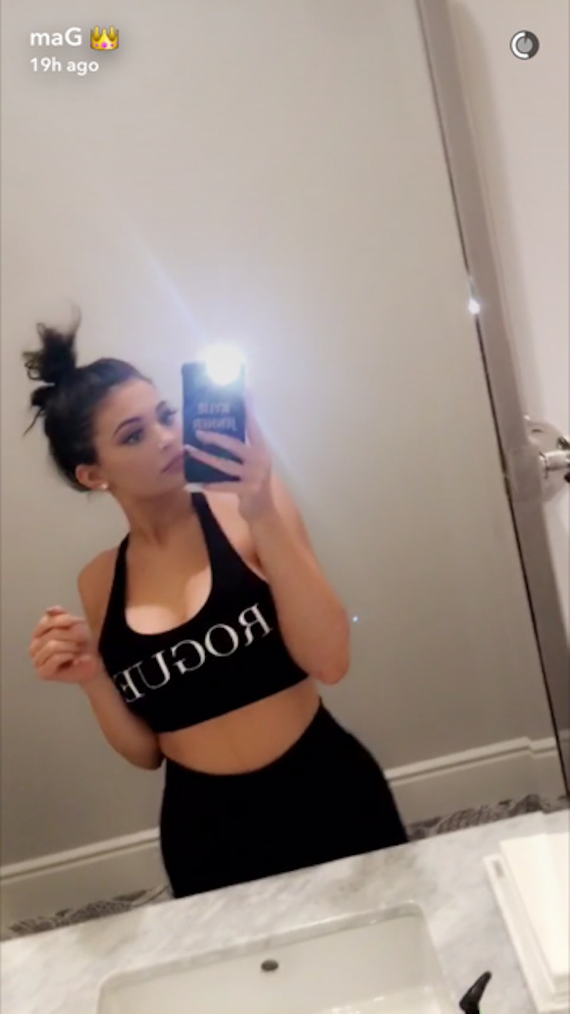 Where To Buy Kylie Jenner's Rogue Sports Bra From Snapchat, Because It's  Cute & Affordable