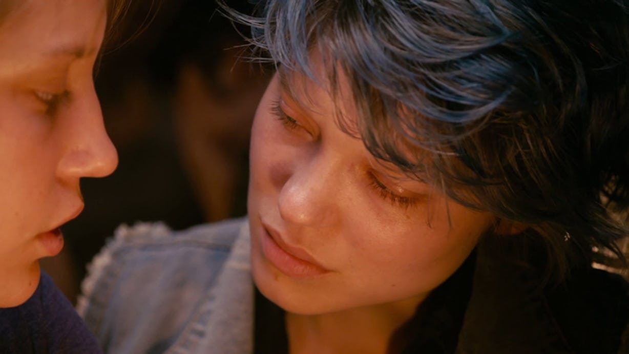 Scene from Blue Is The Warmest Color, one of the sexist movies of all time....