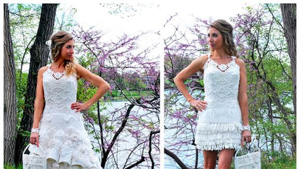 These Wedding Dresses Made From Toilet Paper Take Bridal Diy To A