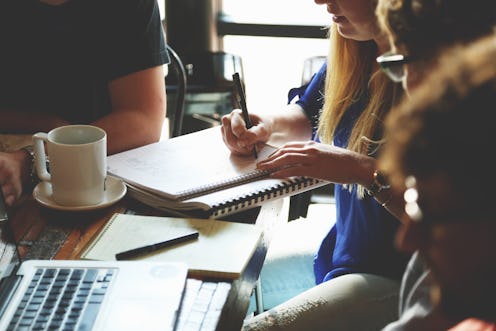 A woman with ADHD with her colleagues at their workplace