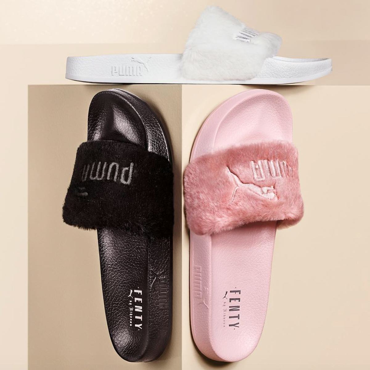 Are Rihanna Puma Fur Slides Worth It They Aren t Shower Shoes But They Sure Are Comfy PHOTOS