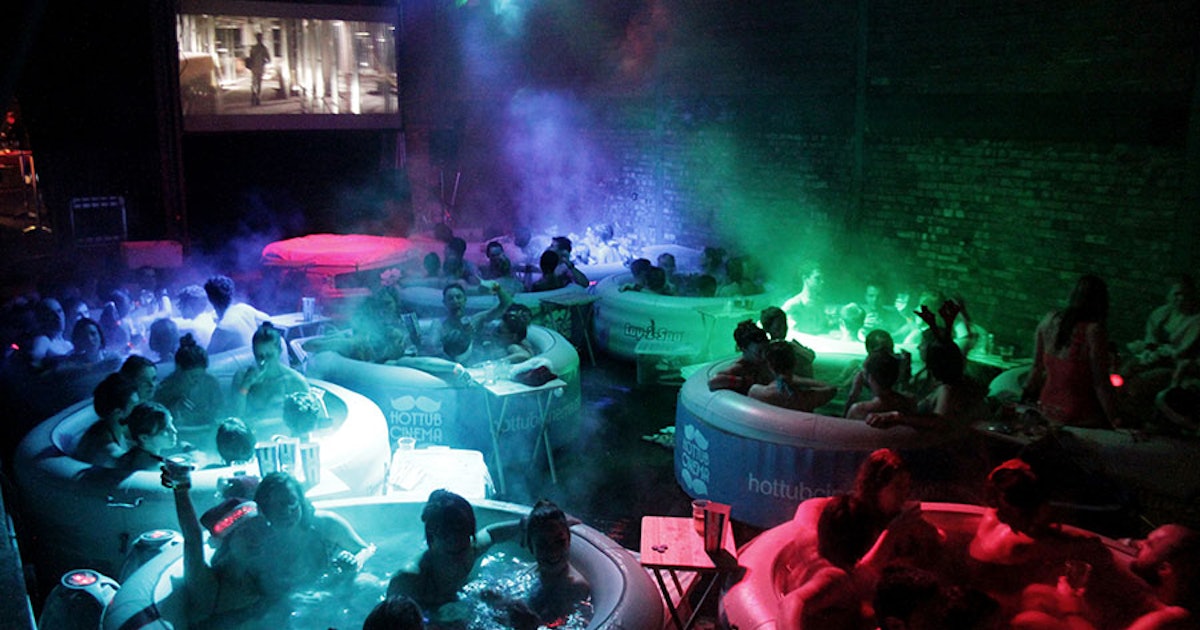 Hot Tub Cinema Is A Movie Theater Experience With Hot Tubs