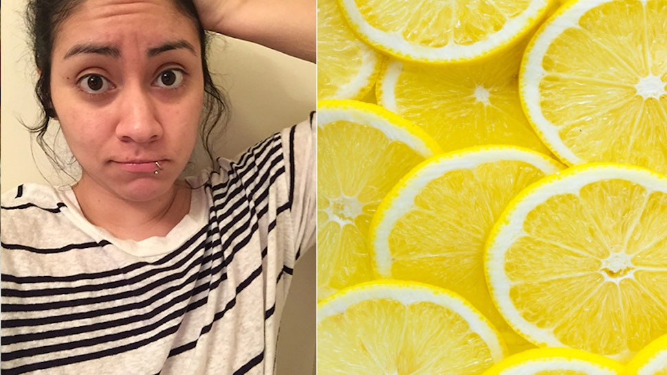 why does lemon water help acne