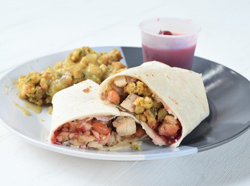 The Thanksgiving Burrito with Cranberry Apple Salsa