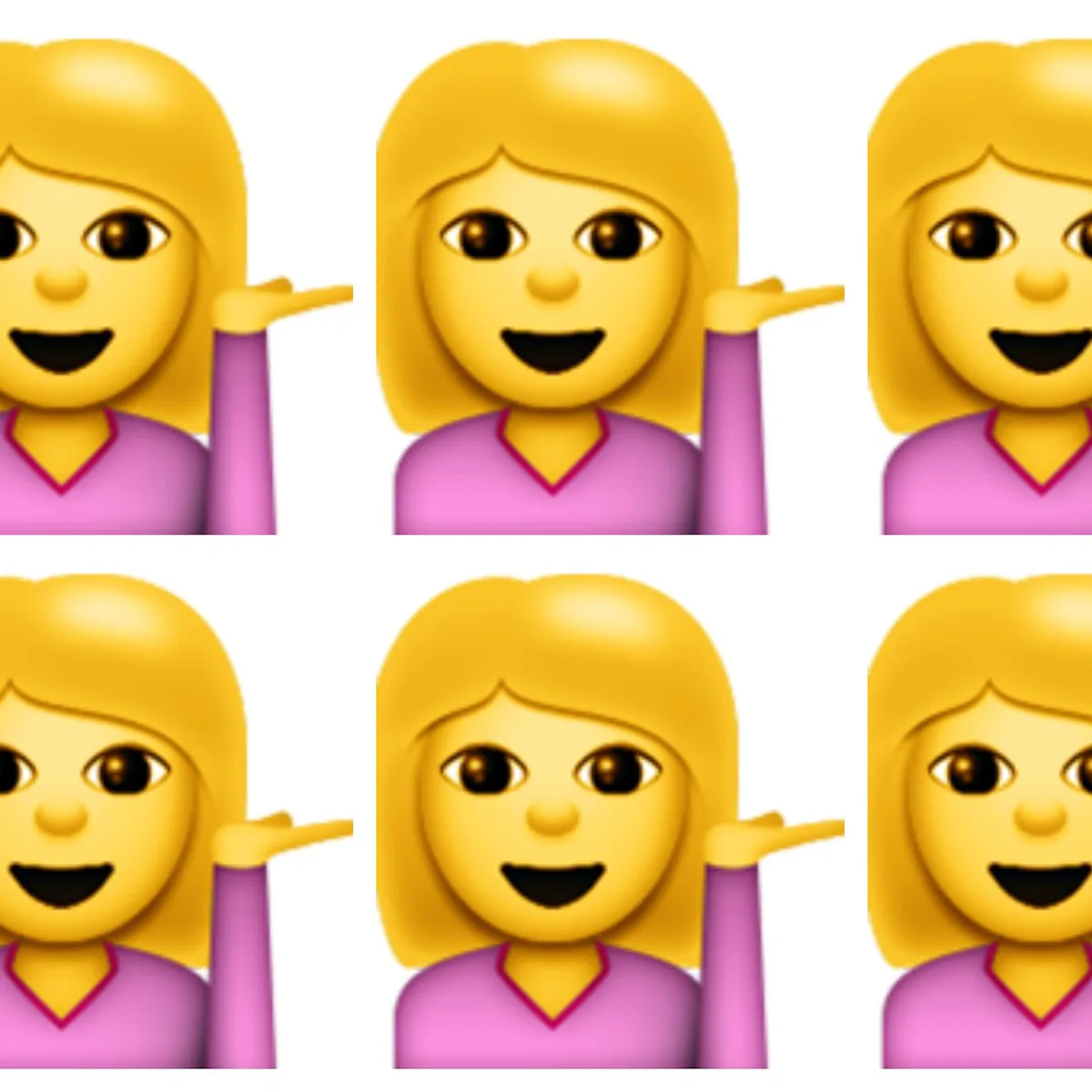 What Does The Pink Lady Emoji Mean? The "Information Desk Person" Is More Versatile Than You Think What Does The Pink Lady Emoji Mean? The "Information Desk Person" Is More Versatile Than You Think