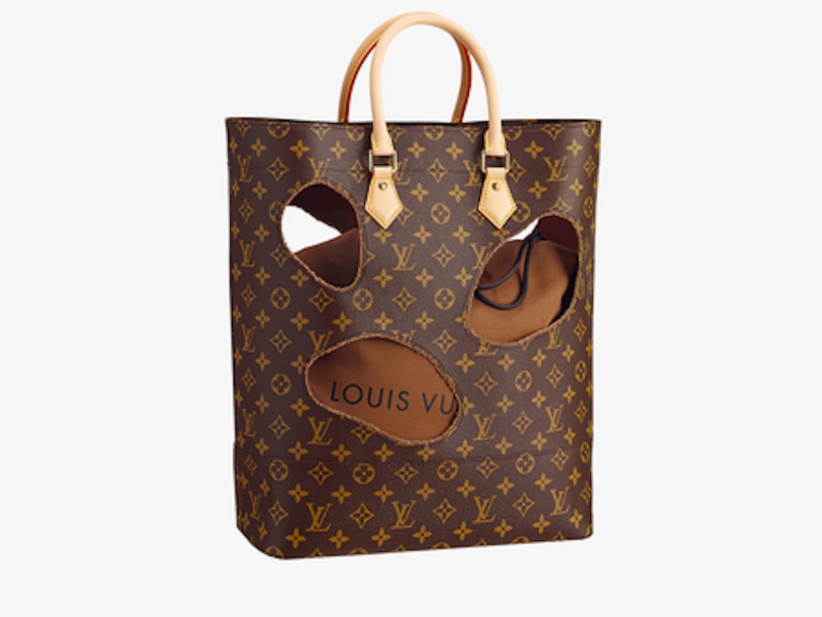 This Louis Vuitton Bag With Giant Holes By Rei Kawakubo of Commes des Garcons Can Be Yours Now For The Low Low Price Of 2 790