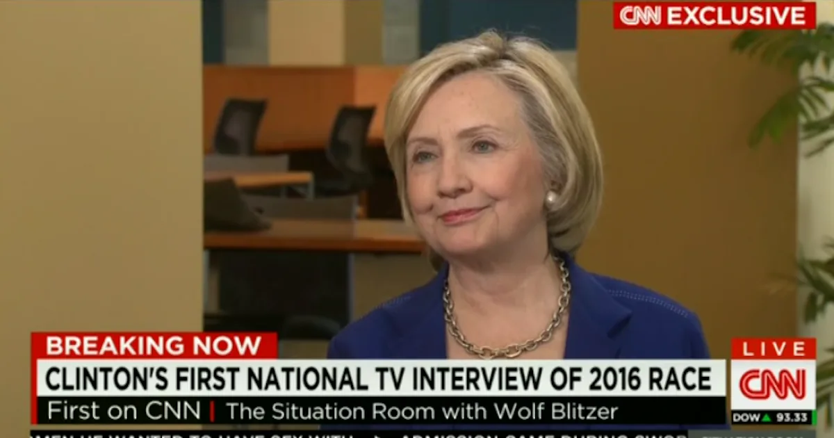 Hillary Interview Hillary Clinton Dodges Bernie Sanders Questions In Her Big CNN ...