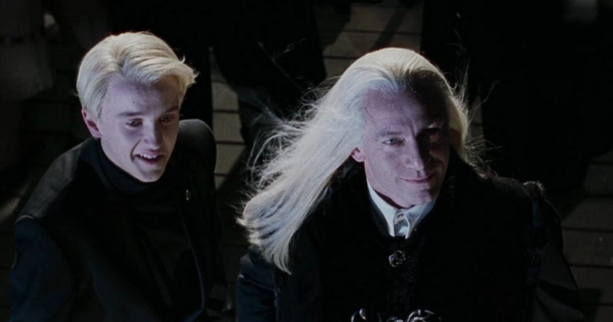 8. Lucius Malfoy Lucius Malfoy's superiority complex made him feared by many, including his own kids. Aside from making Ginny obtain Tom Riddle's diary, Malfoy patriarch successfully corrupted his underage son into becoming a Death Eater and placed the Imperius Curse on multiple Ministry officials. Moreover, he also lent his house to be used as Voldemort's lair. He survived both Wizarding Wars and every time escaped a life-long sentence in Azkaban.
