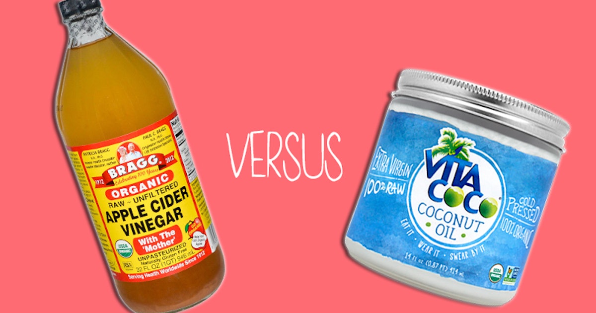 Apple Cider Vinegar Versus Coconut Oil: Which Natural Ingredient Has More  Beauty Benefits? You Might Be Surprised