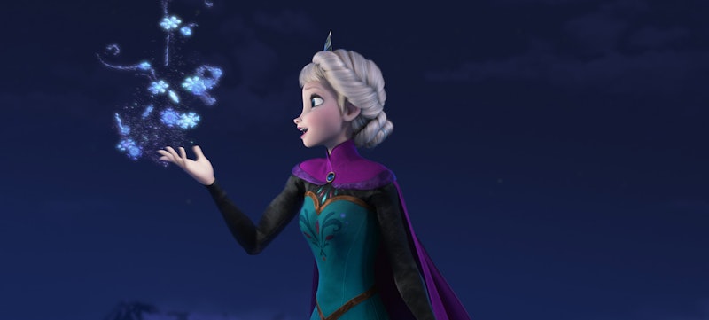 Disney Frozen Elsa Ice Dress Looking Down Women's Sweatshirt