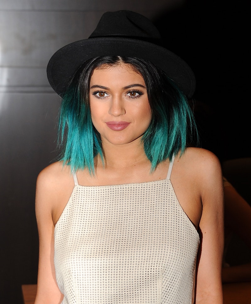 Kylie Jenner Has A New Hairstyle, But The Blue Locks With Blunt Bangs ...
