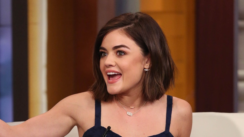 Lucy Hale Cuts Hair Again And Her Lob Is Now Pretty Much