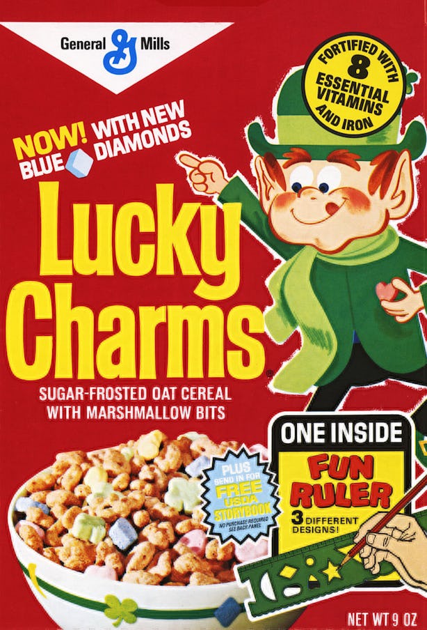 What 6 Cereal Mascots Used To Look Like, Because Lucky The Leprechaun