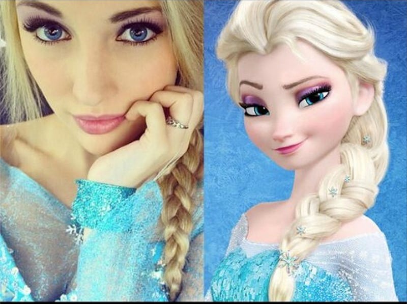 Girl Looks Exactly Like Elsa From 'Frozen' & It's Time Disneyland Gave