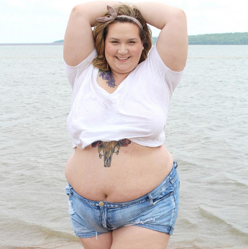 Fat Girl Flow Blogger Corissa Enneking Shares Slow Motion Pool