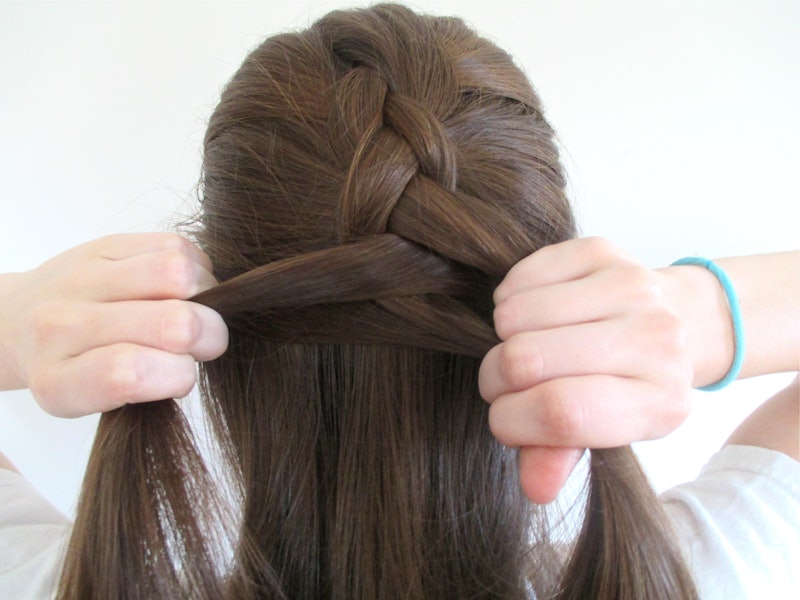 The French Braid Top Handle in Brown