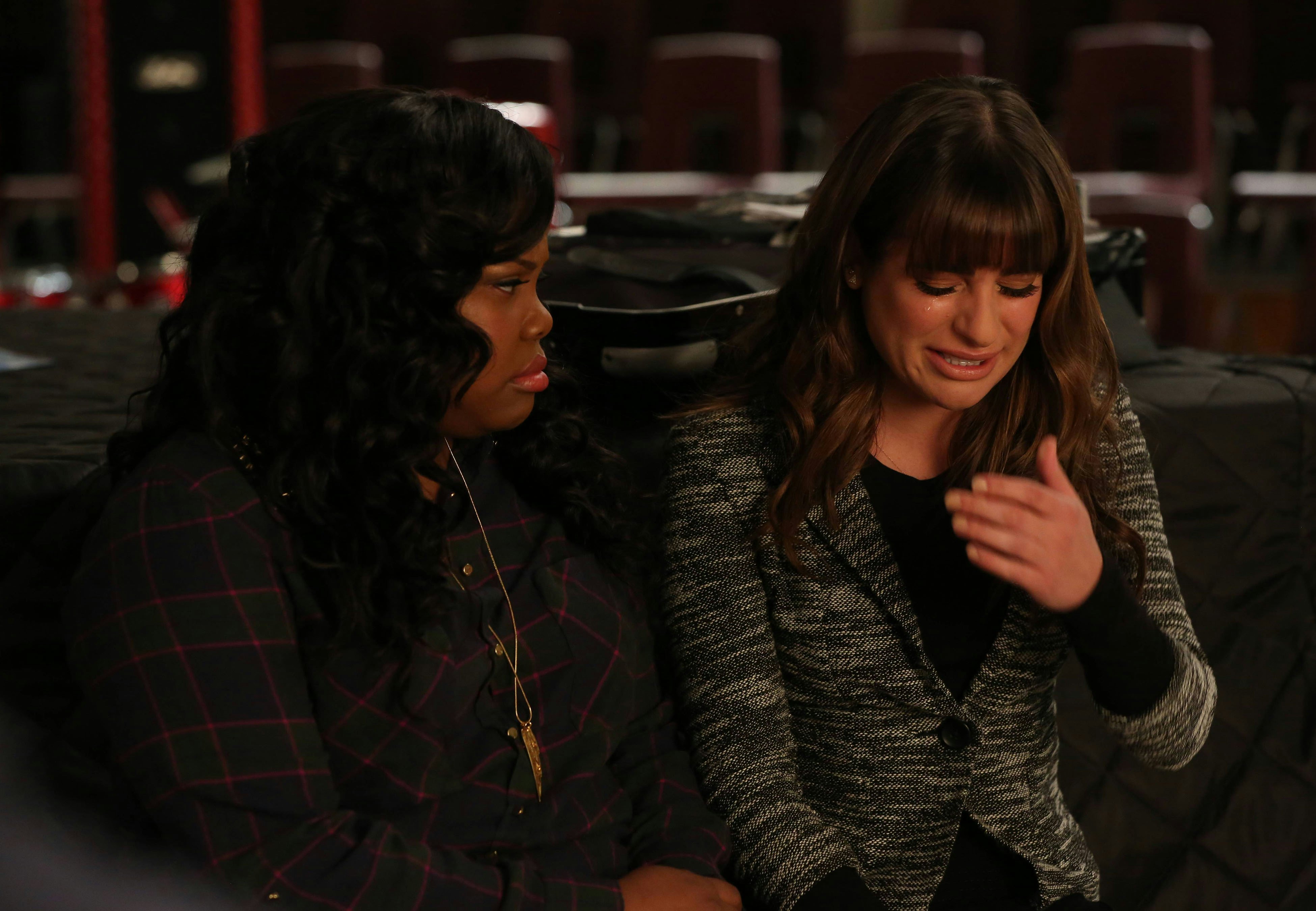 Mercedes On Glee Convinces Rachel To Get Back On The Performing Saddle Audition For A New Broadway Musical