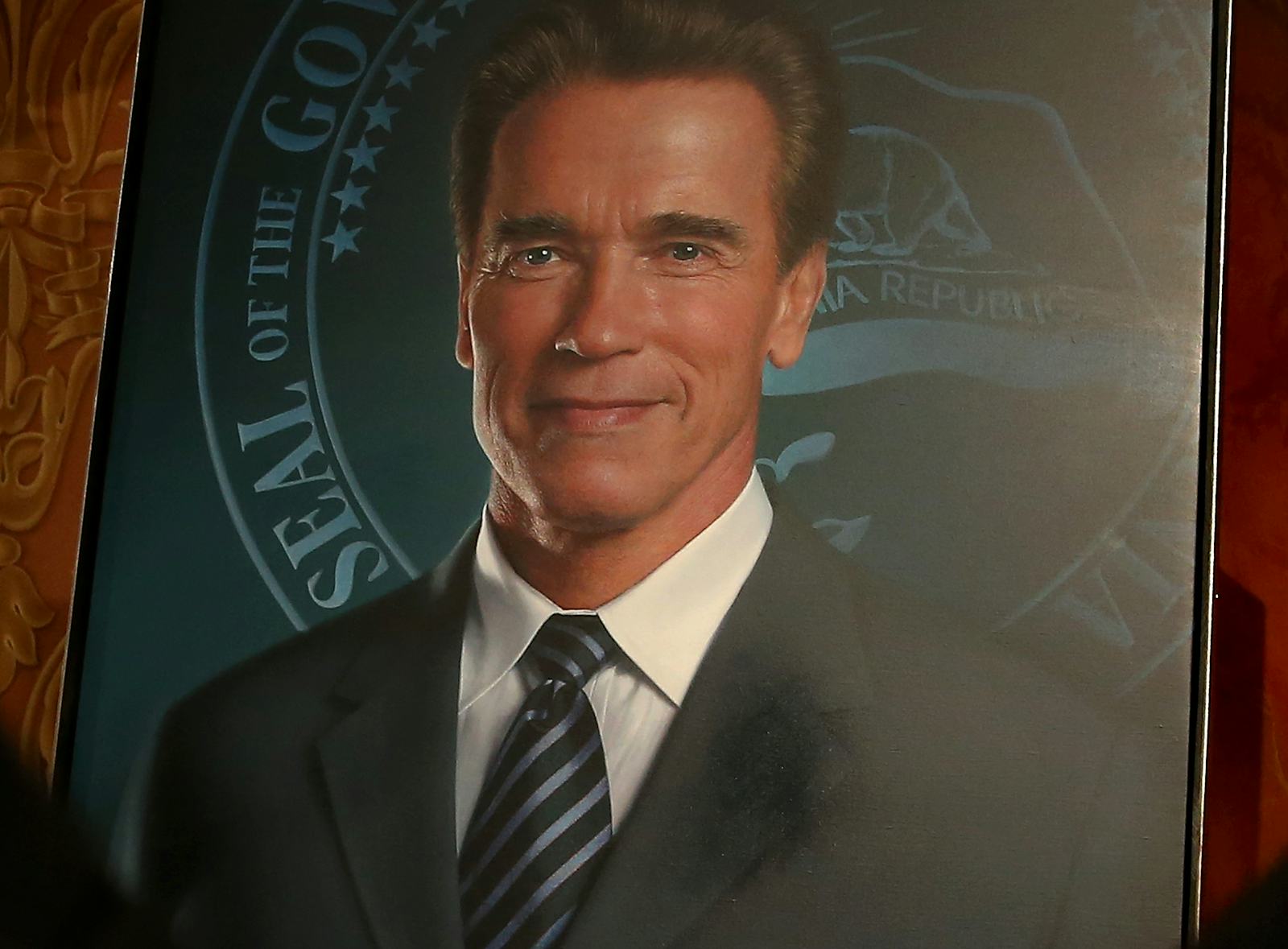 Arnold Schwarzenegger's Governor Portrait Erased Maria Shriver's Face